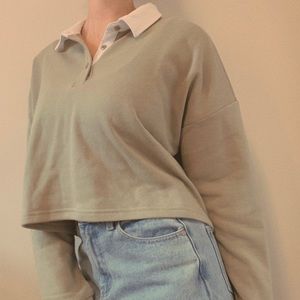 Green Collared Long Sleeve Shirt